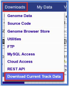 Download track data in view